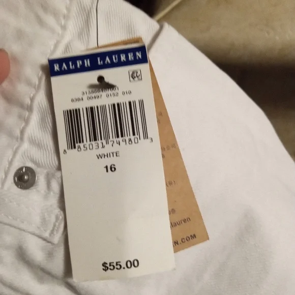 Ralph Lauren Classic White Trousers - Picture 1 of 3